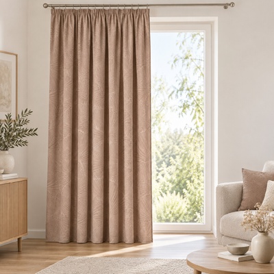Dekorační široký velvet závěs s řasící páskou BILO taupe 200x245 cm nebo 200x260 cm (cena za 1 kus) MyBestHome Rozměr: 200x245 cm