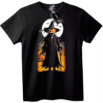 NOONEBRAND Тениска Хелоуин Вещица Тиква - 2XL, Black