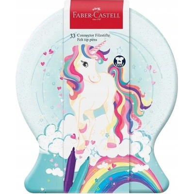 Faber-Castell 155544 Connector Unicorn snehová guľa 33 ks