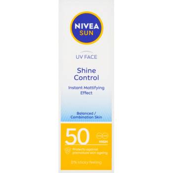 Nivea слънцезащитен крем за контрол на блясъка на кожата SPF 50, 50 мл