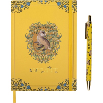 Cinereplicas Комплект тефтер с химикалка CineReplicas Movies: Harry Potter - Hufflepuff (CR5144)