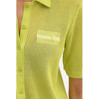 Patrizia Pepe тениска тип пулове с яка дамска от памук (2K0372.K327)