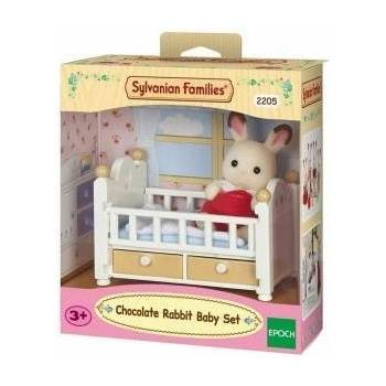 EPOCH Фигурки на Герои Sylvanian Families Baby Rabbit Chocolate Bed