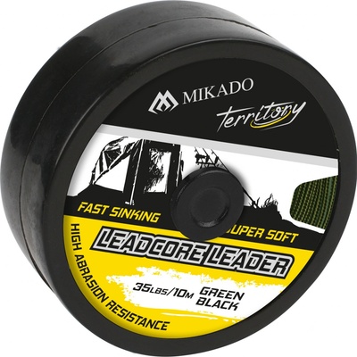 Mikado Olověnka Leadcore Leader 45lbs/10m - ČERNO ZELENÁ - 1 ks