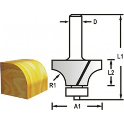 Makita D-48359 Zaobľovacia fréza s ložiskom
