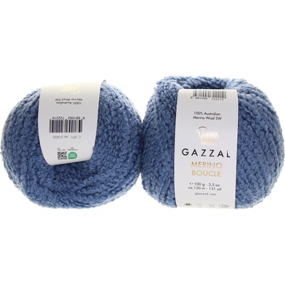 Gazzal Merino Boucle 3771 modrá
