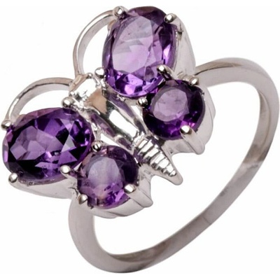 Nefertitis Ametyst prsten stříbro R5287A