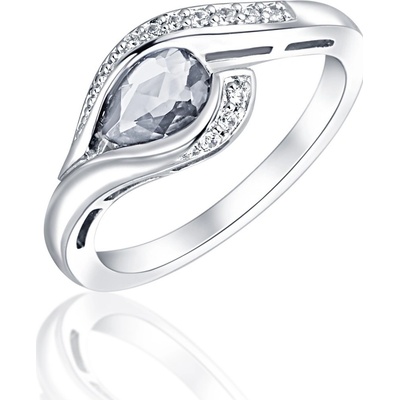 JVD Stříbrný prsten se zirkony SVLR0010SH8BI