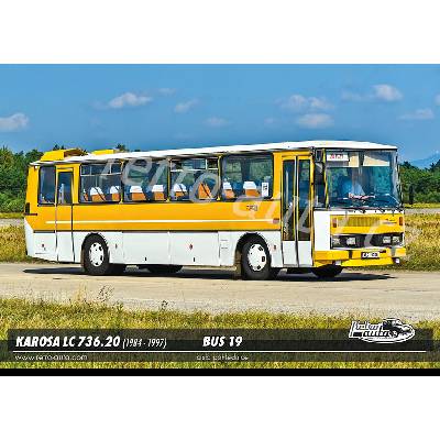 Pohlednice BUS č. 19 - Karosa LC 736.20 (1984 - 1997)