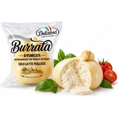 Deliziosa burrata uzená kravský sýr 125g