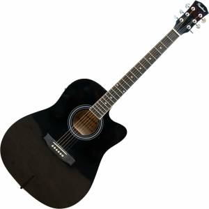 Pasadena SG028CE Black Електро-акустична китара Дреднаут