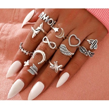 Image 1 of Jewelry & watches пръстен (комплект от 12 бр. ) JEWELRY & WATCHES - Punk - N73