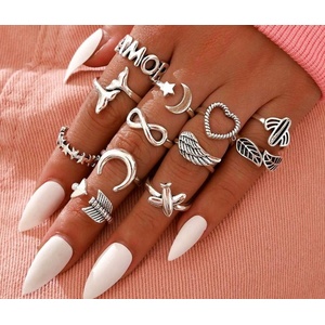 Jewelry & watches пръстен (комплект от 12 бр. ) JEWELRY & WATCHES - Punk - N73