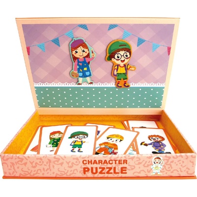 Bino magnetické puzzle Postavičky