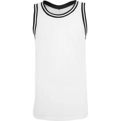 Build your Brand tílko BY 009 síťované bez rukávu COT56000991002 white/black – Zboží Dáma