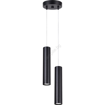 Sollux SL. 1869 - Люстра на кабел LAGOS 2xGU10/10W/230V черна (SLX1556)