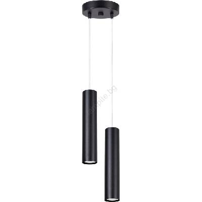 Sollux SL. 1869 - Люстра на кабел LAGOS 2xGU10/10W/230V черна (SLX1556)