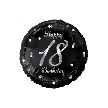 Image 1 of Godan Балон от фолио - черен/сребрист 18