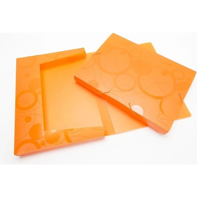 Karton P+P Krabice s gumou A4 NEO Colori oranžová 2-945 2652