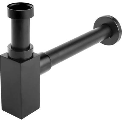 FERRO СИФОН quadro ferro s280-bl 1 1/4" ф32 КВАДРАТ БЕЗ ВИТЛО ЧЕРЕН (s280-bl)