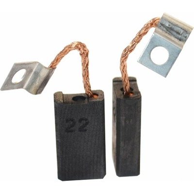 Asein 1865J Náhradní uhlíky (2ks) pro stroje WACKER (6,3 x 12,5 x 22 mm), typ 189