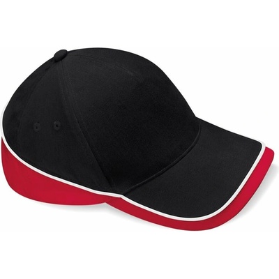 Beechfield B171 5 panelová tímová závodná 53.0171 black/classic red/white