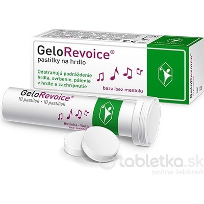 GeloRevoice pastil.do krku bezinka-bez ment. 10 ks