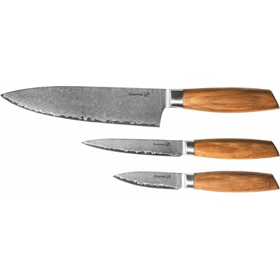 Gourmet Damascus Sada nožů G21 small box 3 ks rukojeť zebrawood 6002231