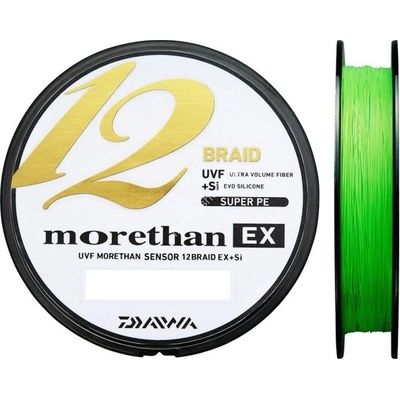 Daiwa Плетено влакно Daiwa MORETHAN 12 BRAID EX+SI LIME GREEN (зелено) - 135m (12695-0xx)