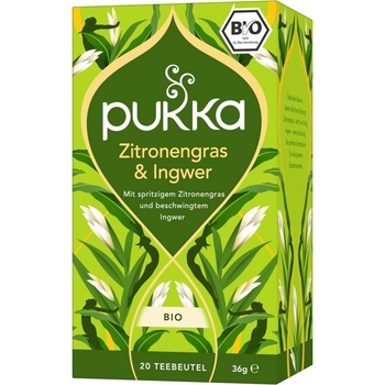 Pukka Herbs Био билков чай Лимонена трева и джинджифил - 36 г