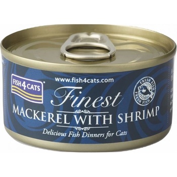 Fish4Dogs Fish4cats Най-добър Скумрия и Скарида 70 г