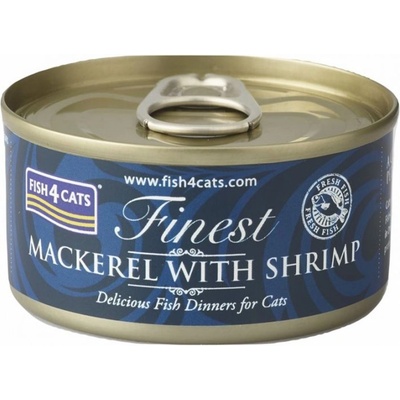 Fish4Dogs Fish4cats Най-добър Скумрия и Скарида 70 г