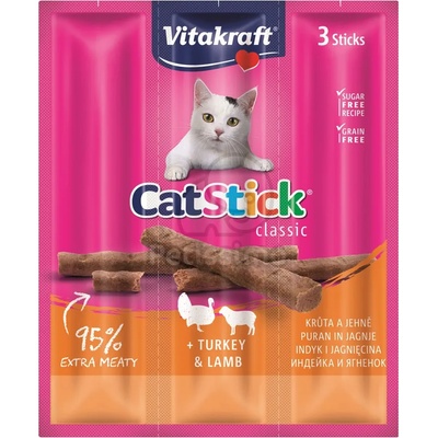 Vitakraft Cat Stick Classic - пуйка и агнешко 3 бр