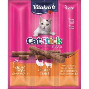 Vitakraft Cat Stick Classic - пуйка и агнешко 3 бр