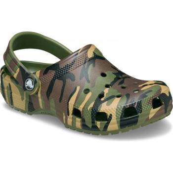 Crocs Classic Camouflage Clog Army Green/Multi Размер на обувките (ЕС): 33-34 / Цвят: зелен