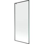 Mexen Next L параван за вана с едно крило 80 x 150 cm, черна рамка, gun metal - 895-080-000-03-70-95 (895-080-000-03-70-95)