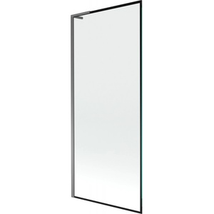 Mexen Next L параван за вана с едно крило 80 x 150 cm, черна рамка, gun metal - 895-080-000-03-70-95 (895-080-000-03-70-95)