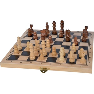 Noris Дървен шах Deluxе, 29 x 29 см 606108014 - igra4ka