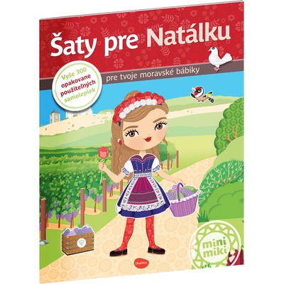 Šaty pre Natálku kniha samolepiek