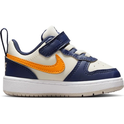 Nike Court Borough Low 2 Baby/Toddler Shoe - Wht/Brwn/Ora