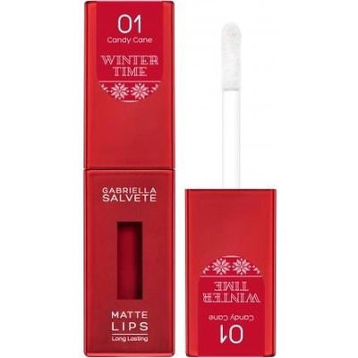 Gabriella Salvete Winter Time Matte Lips rúž 01 Candy Cane 4,5 ml