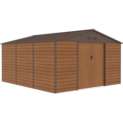StoreBoss Метална градинска барака Lahti 3.4 x 3.9 m Store Boss woodlike (SB109)