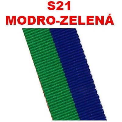 Stuha modro-zelená