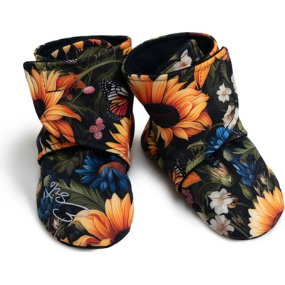 Esito capáčky barefoot Softshell Slunečnice černá