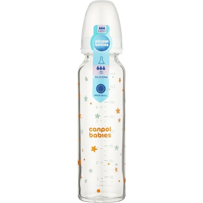 Canpol babies Стъклено шише Canpol - 240 ml, бяло (42/201)