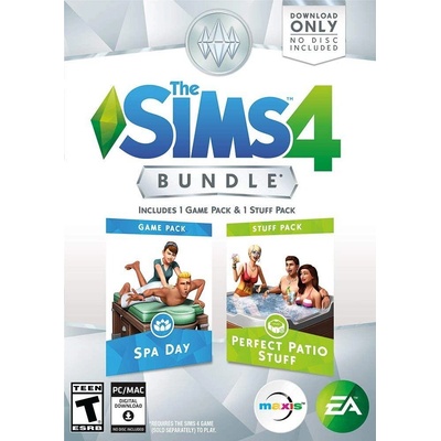 Игра The Sims 4 Bundle: Spa Day & Perfect Patio Stuff Expansion Pack (PC - EA App (Origin) elektronikus játék licensz) за PC EA App (Origin), Електронна доставка