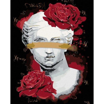 Zuty Malování Podle Čísel Venuše S Červenými Růžemi 80 x 100 Cm Plátno 8596530080503