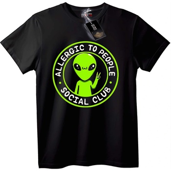 NOONEBRAND Тениска Алергичен към Хора Social Club - 2XL, Black