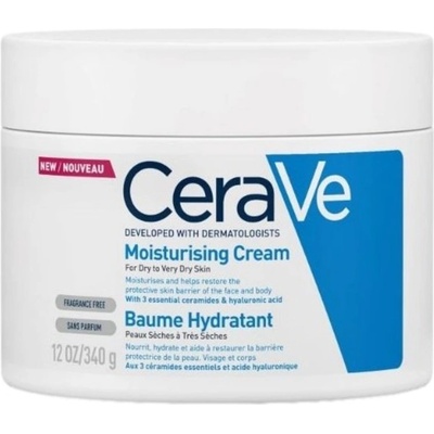 CeraVe Хидратиращ крем за лице и тяло, 340 g