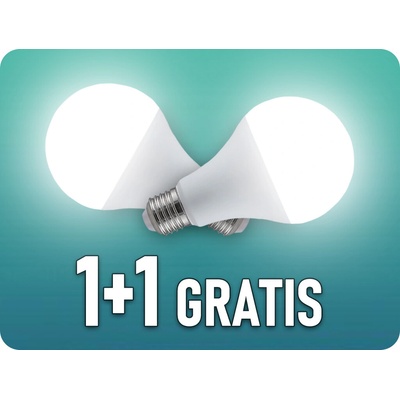 V-TAC E27 LED žiarovka 20W, 2452lm, A80, 1+1 zadarmo! Farba svetla: Denná biela